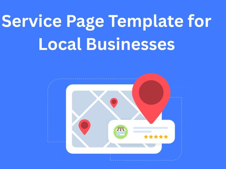 Service Page Template for Local Businesses