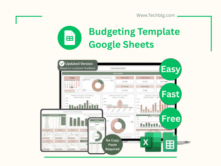 Budgeting Template Google Sheets