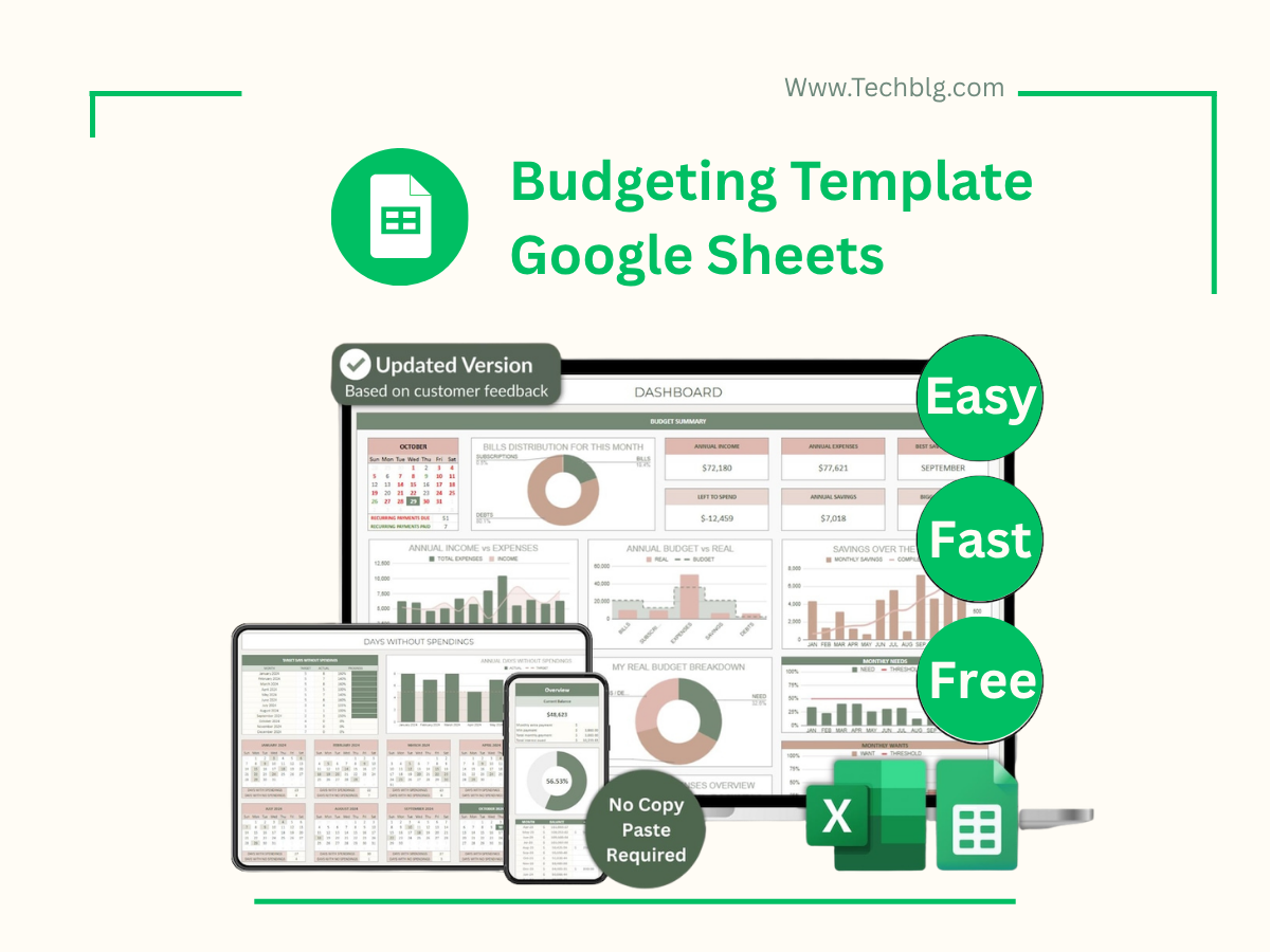 Budgeting Template Google Sheets